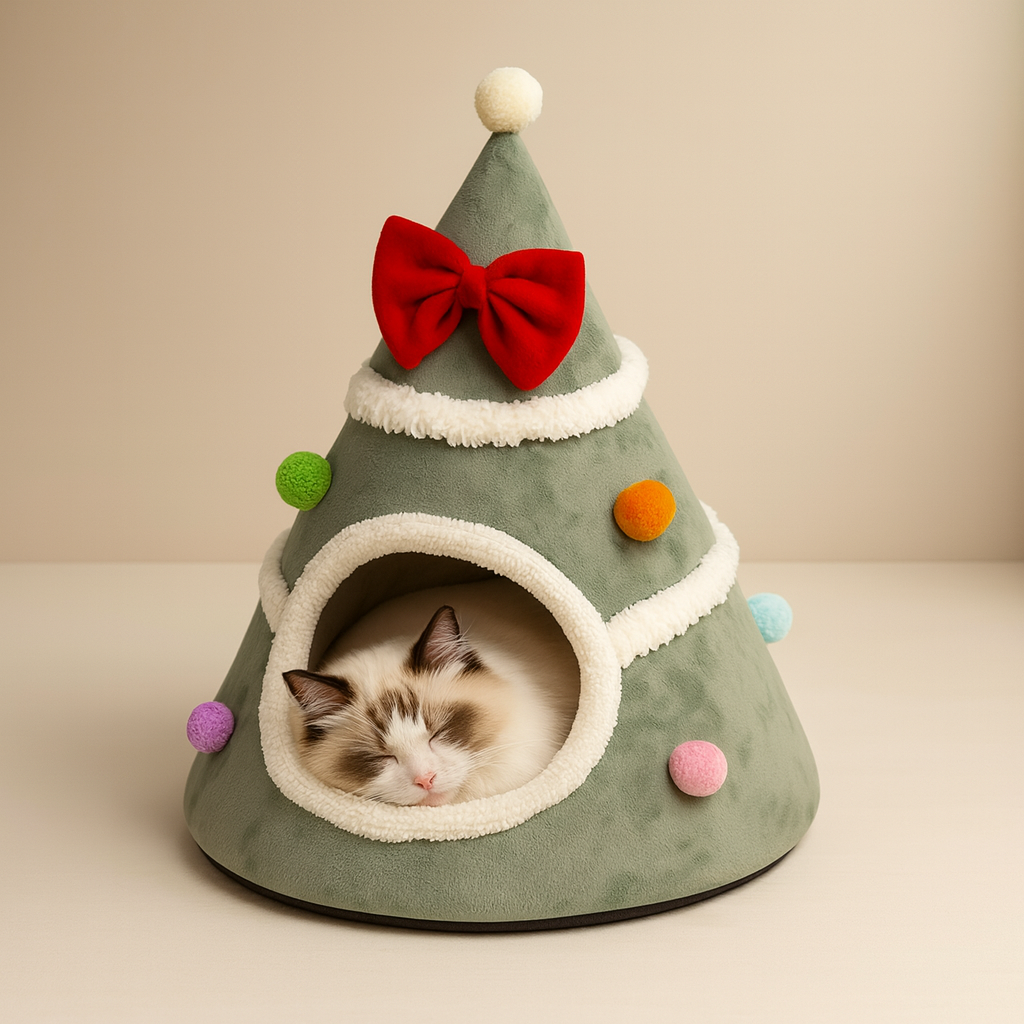 Cozy Claus – Christmas Cat Hideout