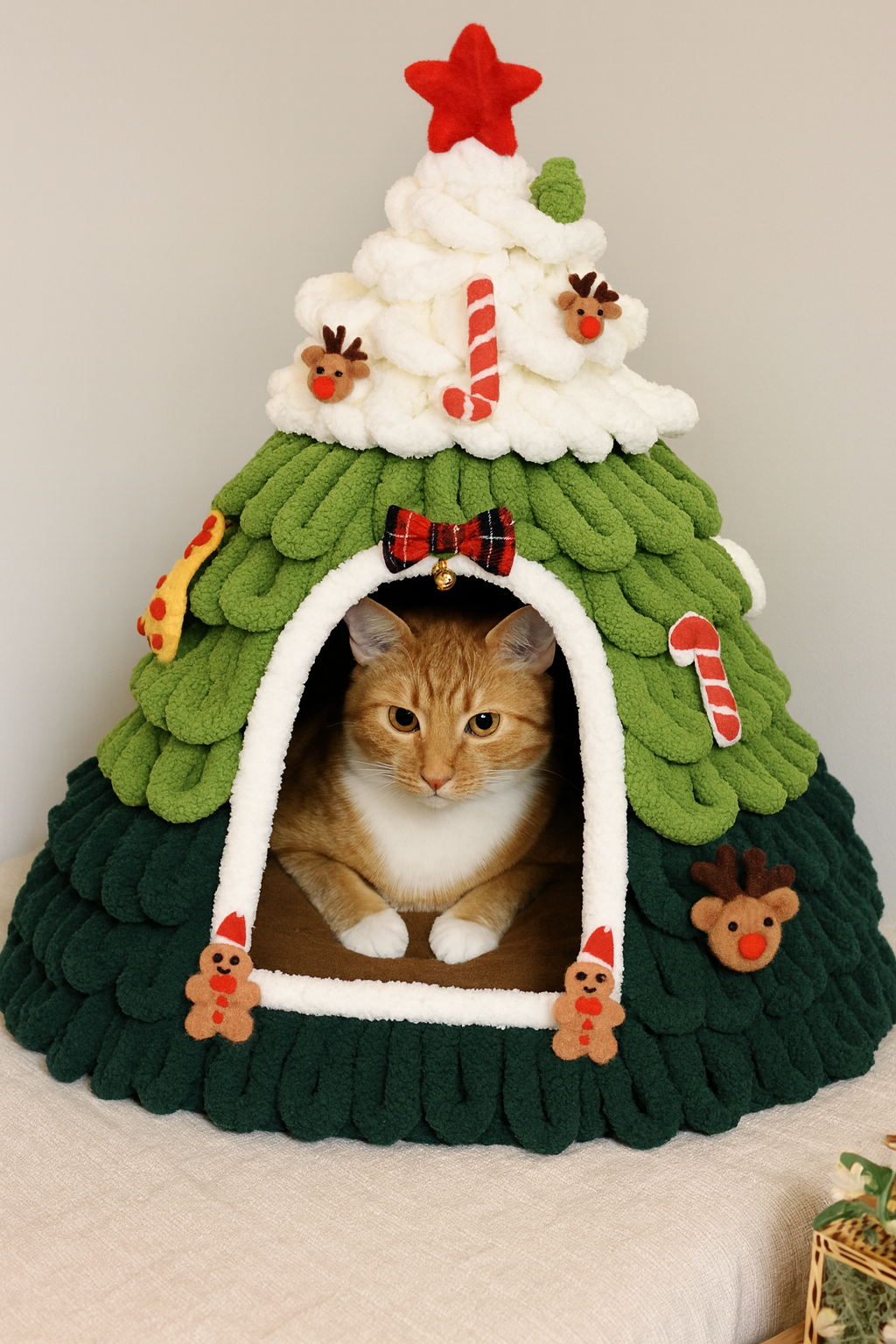 Snowy Nest – Christmas Cat Cave
