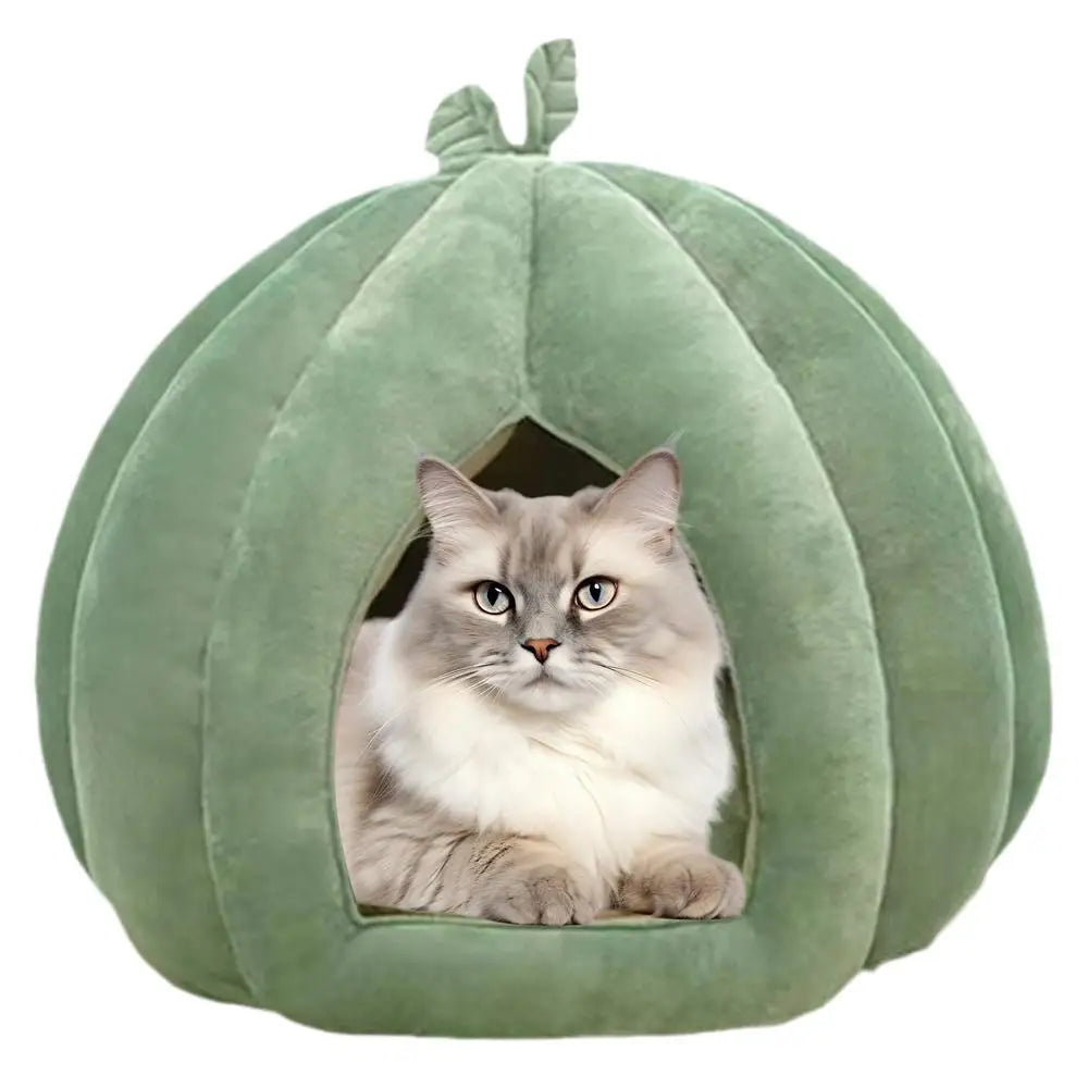 Pumpkin Dream – Cozy Cat Bed for Autumn & Winter