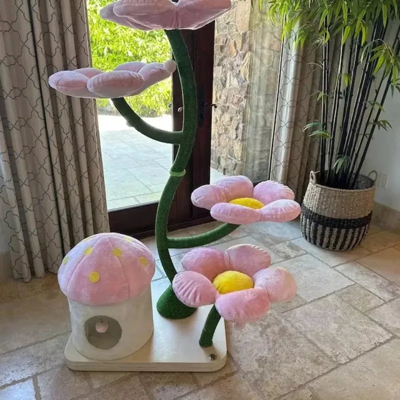 ZenWood – Floral Cat Tower