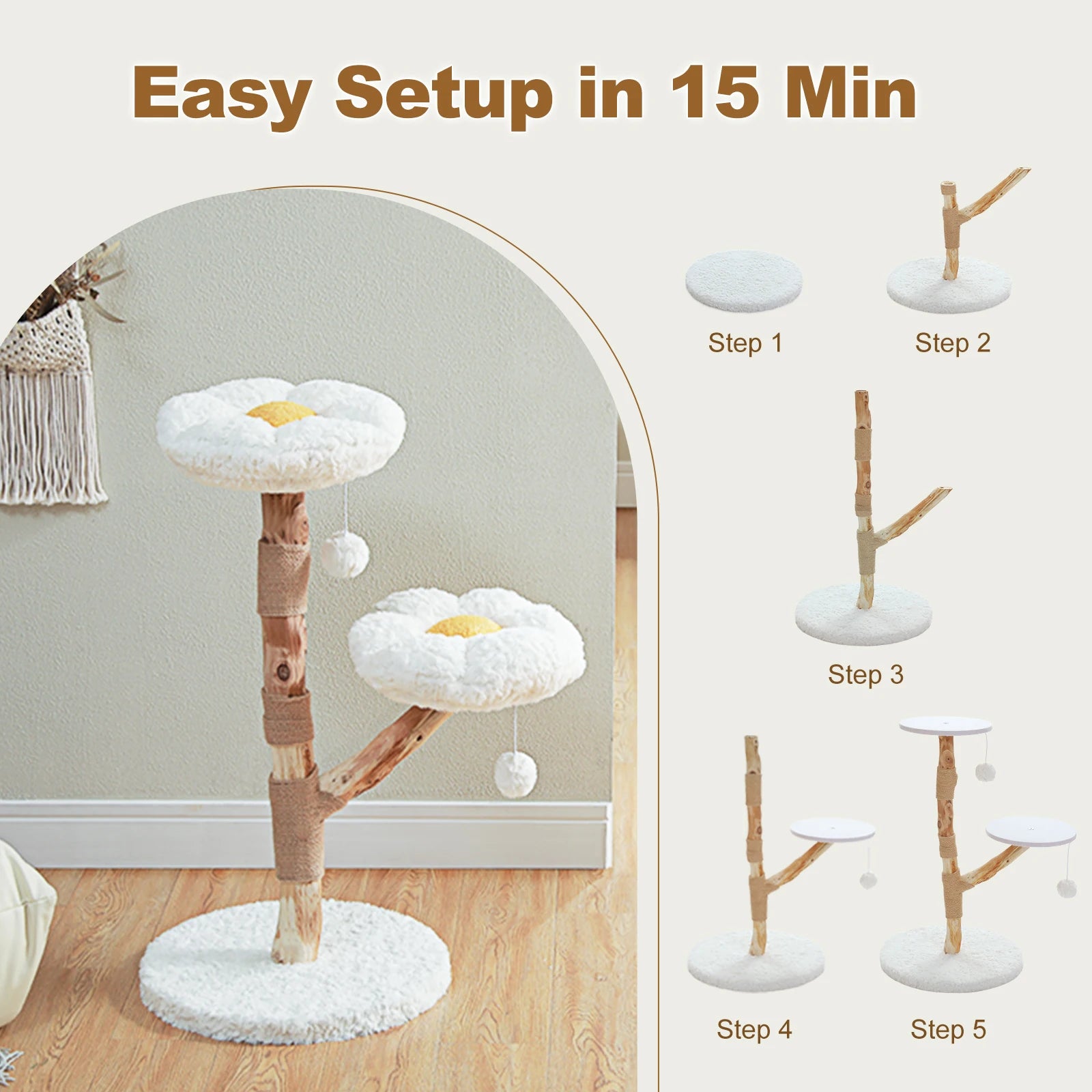 DaisyRise – Dual Perch Cat Tree