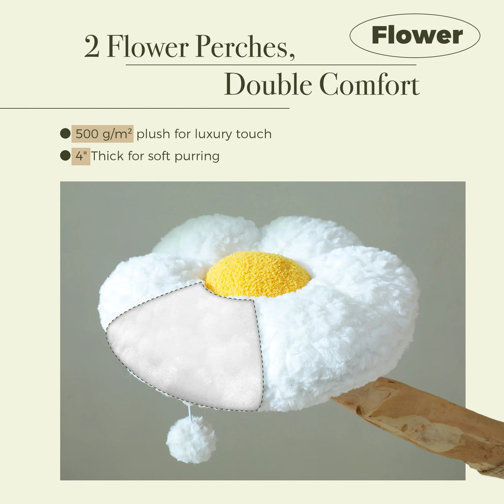 Lotus Bloom Cat Tower – Floral Cat Tree