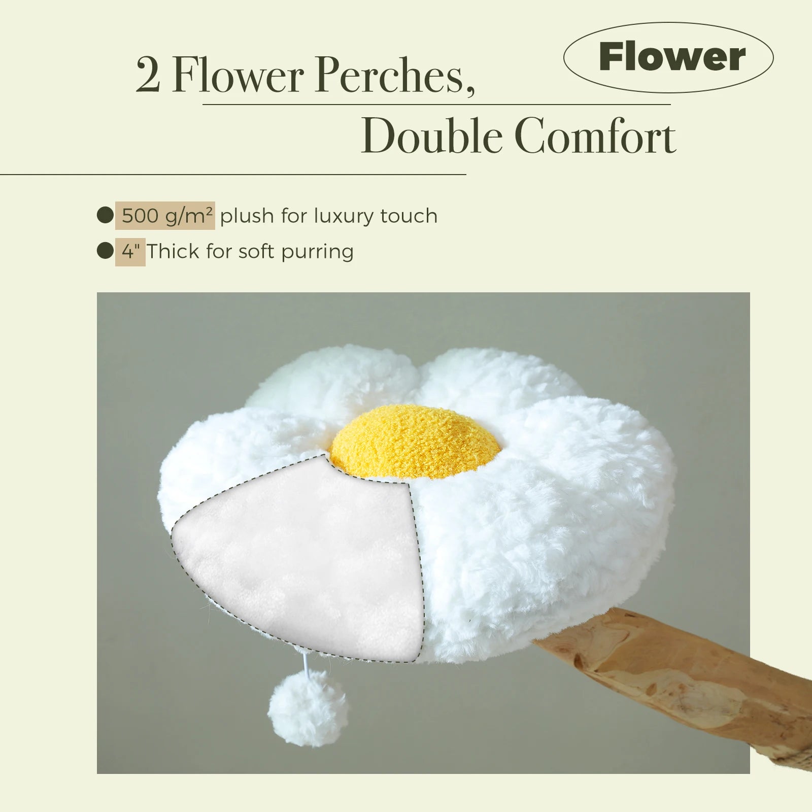 Lotus Bloom Cat Tower – Floral Cat Tree