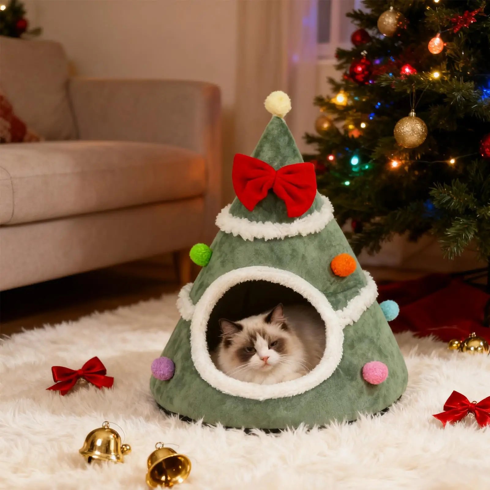 Cozy Claus – Christmas Cat Hideout