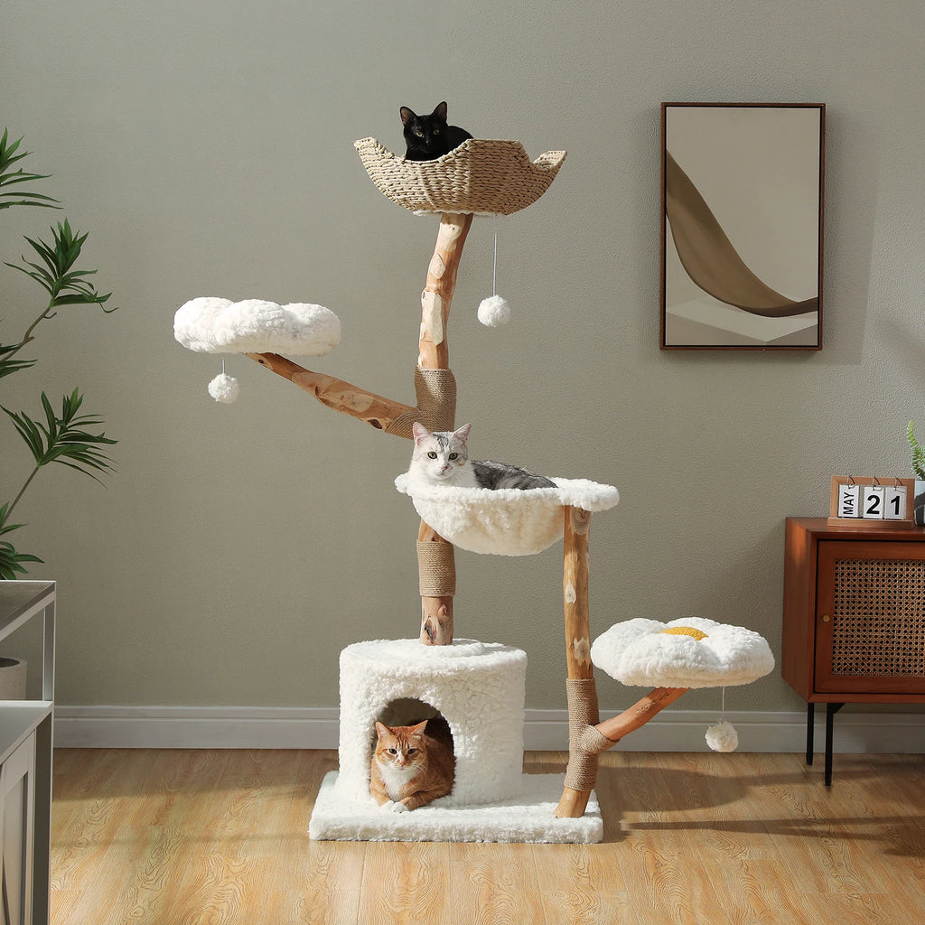 Lotus Bloom Cat Tower – Floral Cat Tree