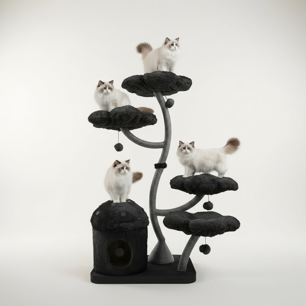 ZenWood – Floral Cat Tower