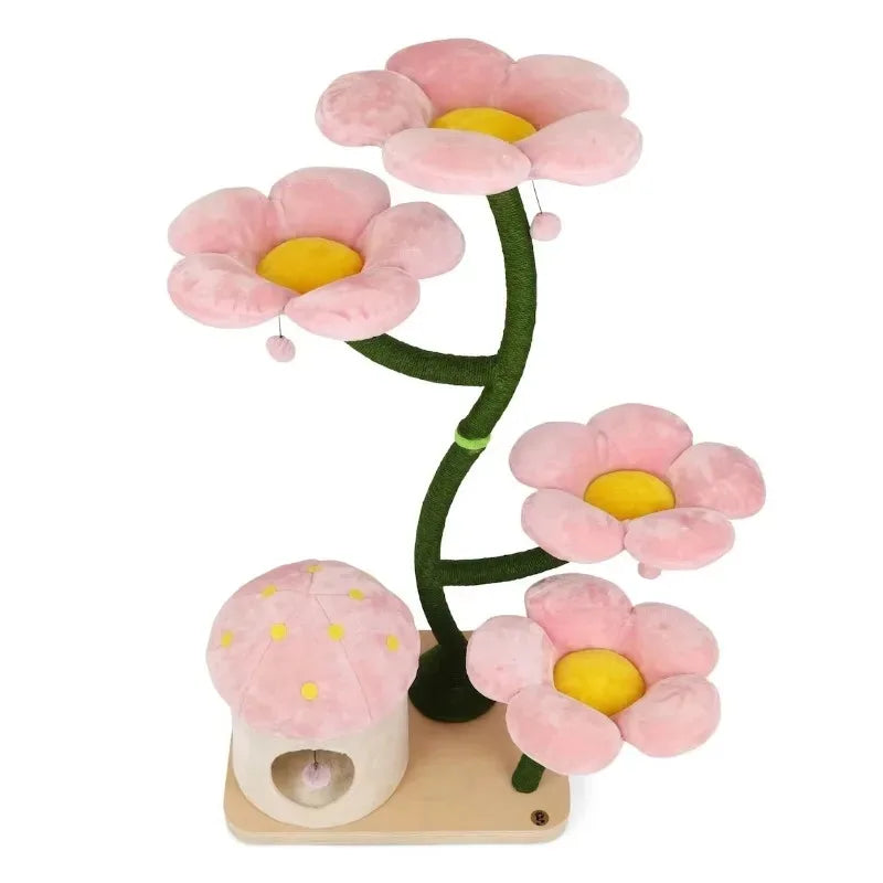 ZenWood – Floral Cat Tower
