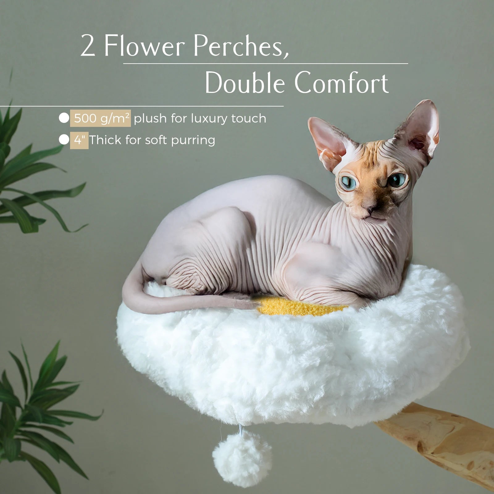 Lotus Bloom Cat Tower – Floral Cat Tree