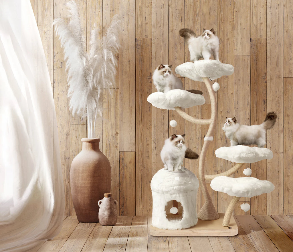Floral Dream Tower – Multi-Level Flower Cat Tree